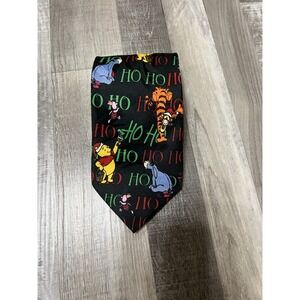 Disney Winnie the Pooh and Friends Ho‎ Ho Ho Christmas Holiday Themed Neck Tie